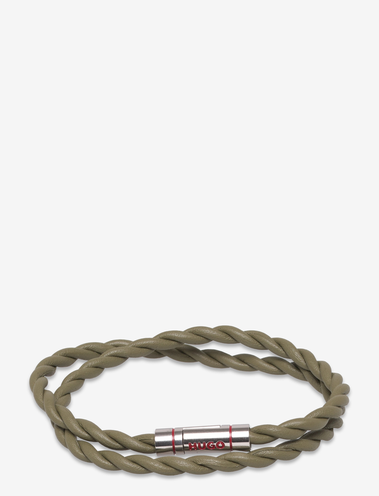 HUGO - E-DOUBLEBRAID4-BRA - armband - open green - 0