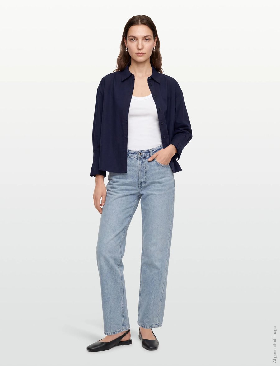 HUGO - Eggy - overhemden met lange mouwen - navy - 0