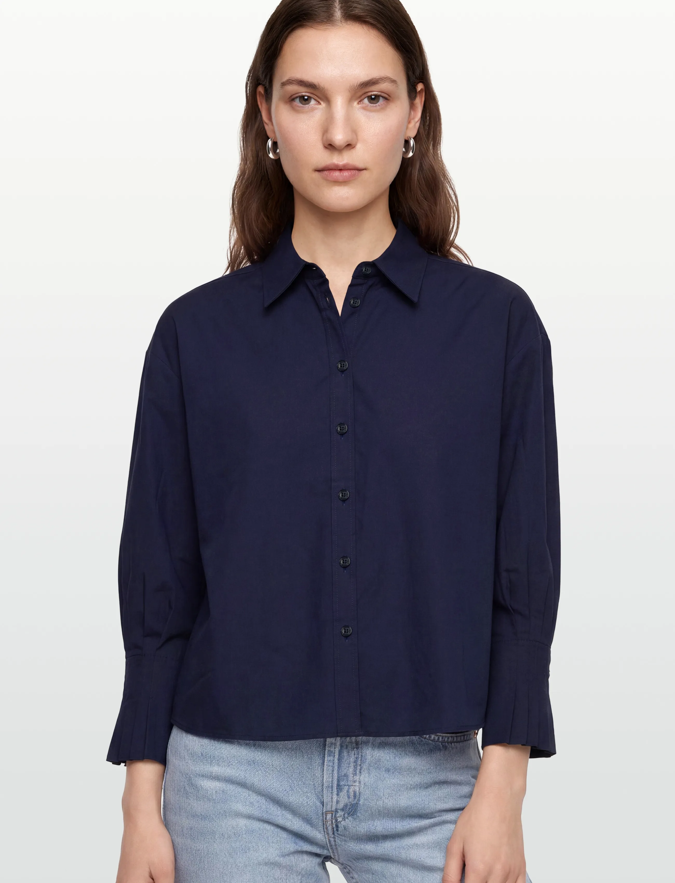 HUGO - Eggy - långärmade blusar - navy - 3