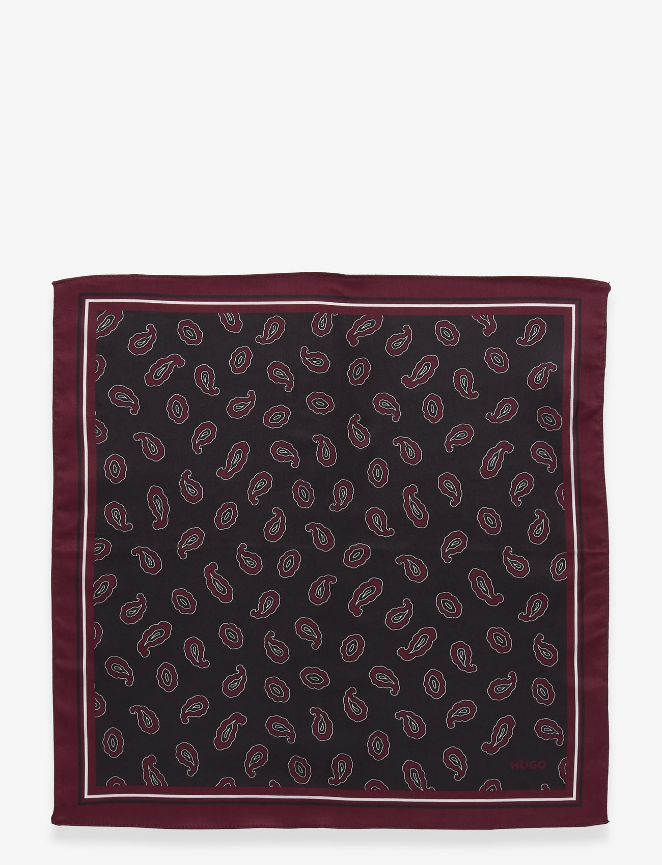 HUGO - Pocketsquare 33x33cm - dark red - 1