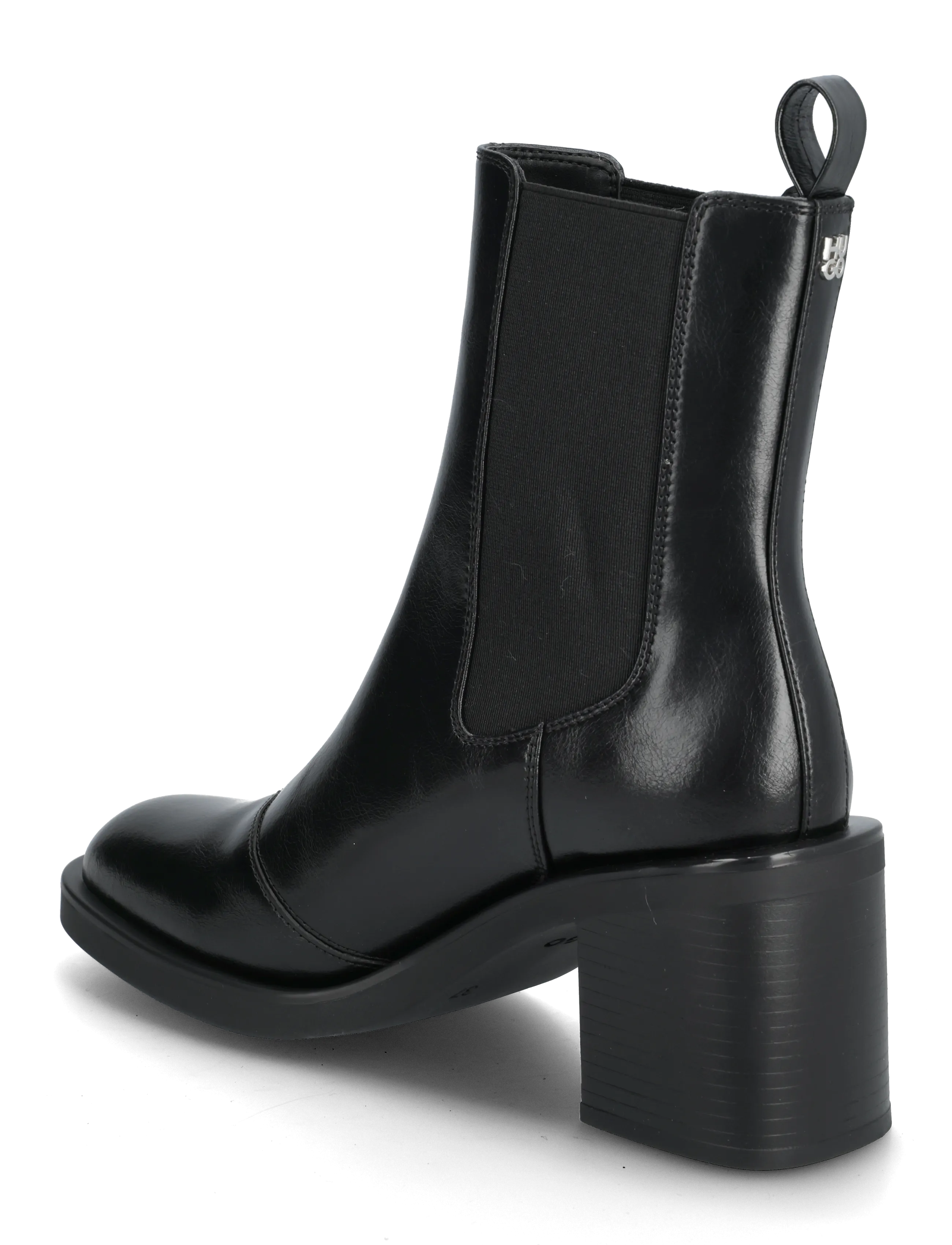 HUGO - Nalie_ChBootie_CLT - enkellaarsjes met hak - black - 2