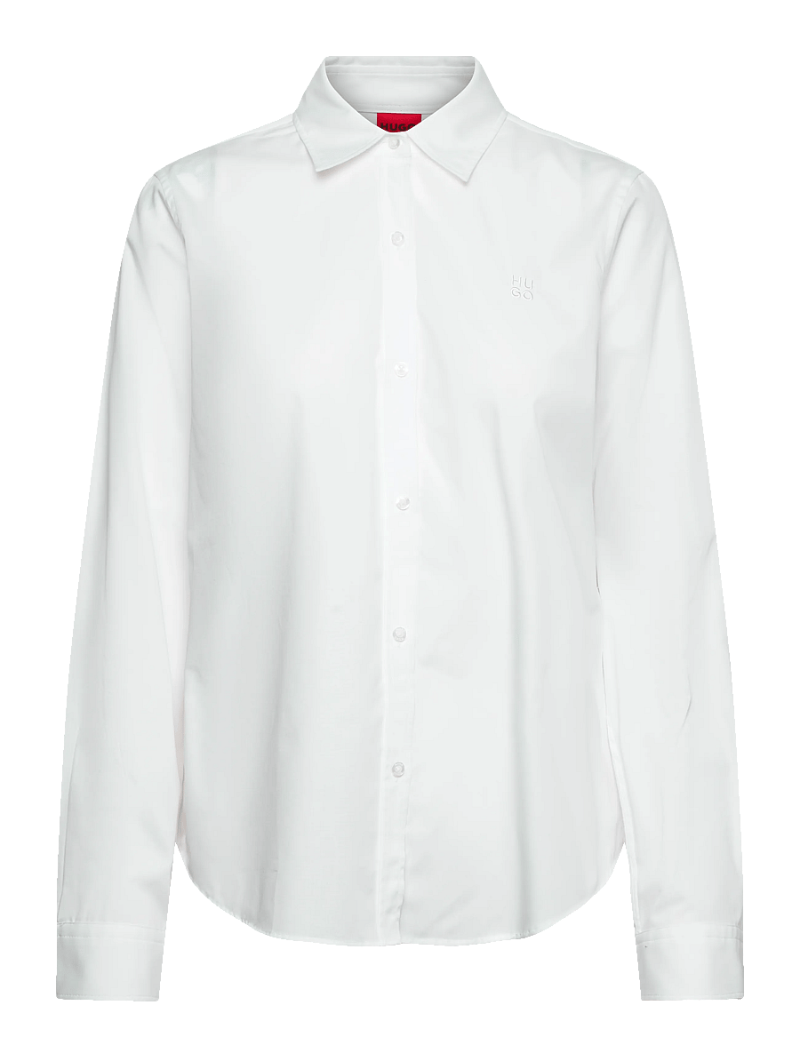 HUGO - The Essential Shirt - langärmlige hemden - white - 0