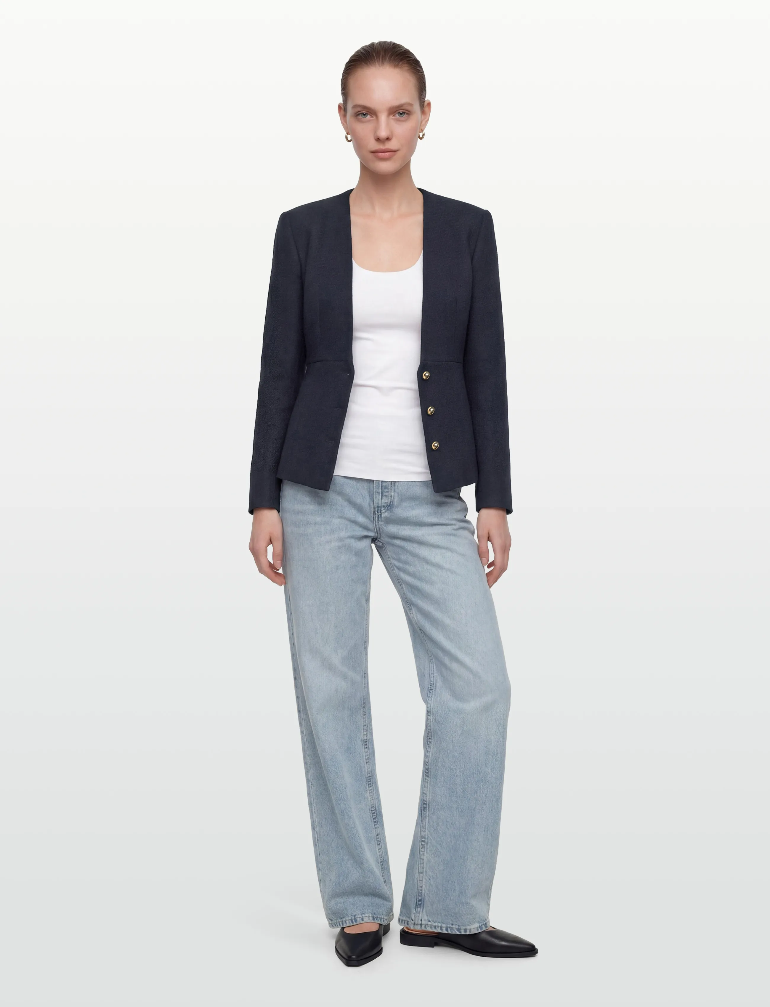 HUGO Asphi-1, 32, Navy, Blazere > Bouclé Blazere, Dame