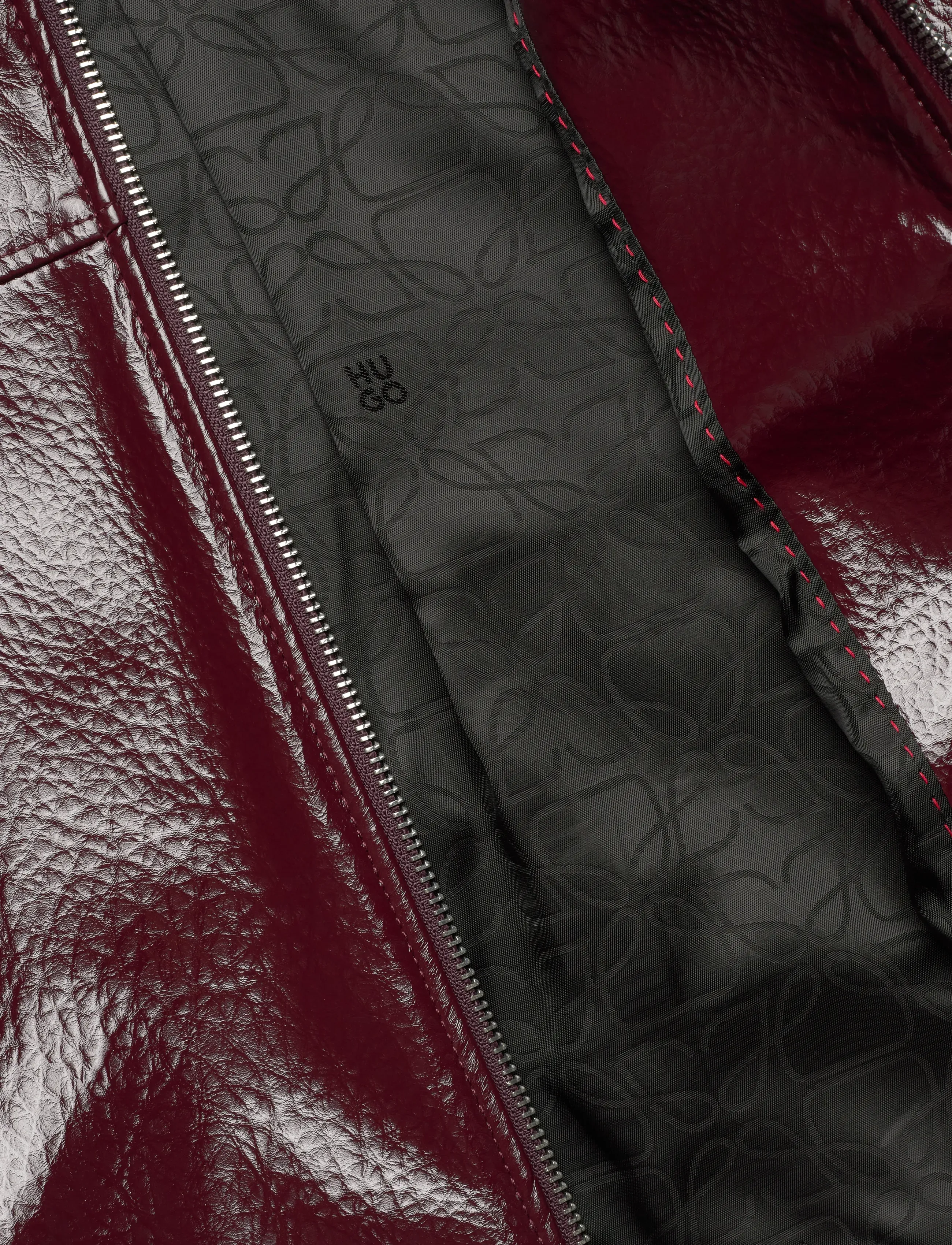 HUGO - Acendi-1 - leather jackets - dark purple - 4