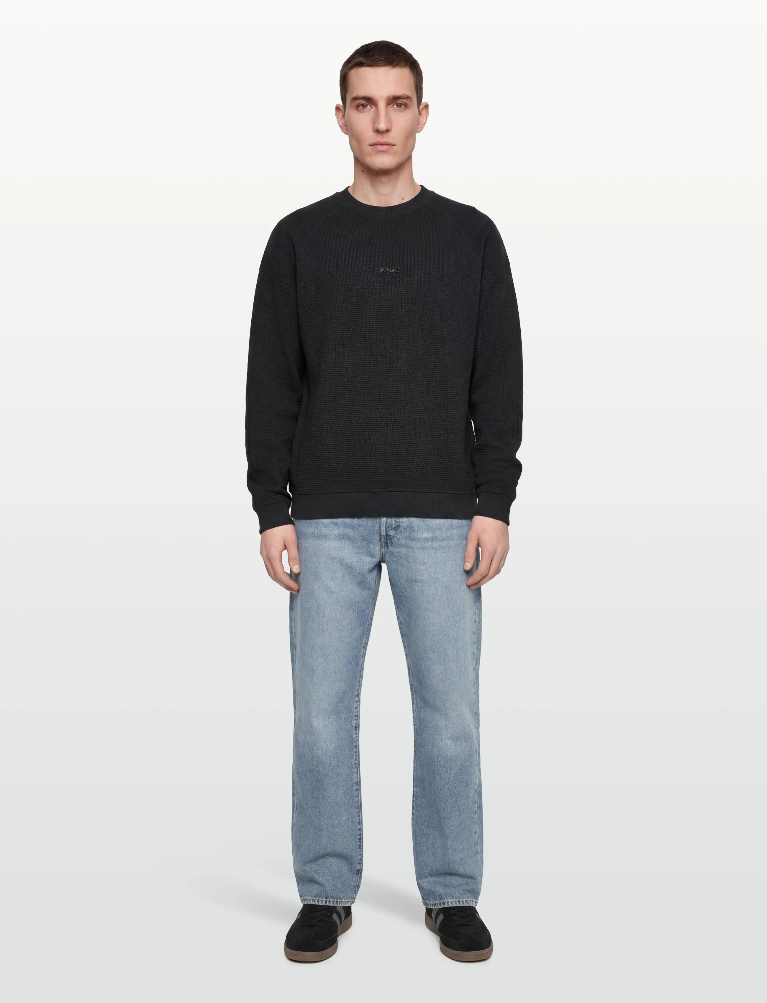 HUGO Dafflyn - Riided - BLACK / black