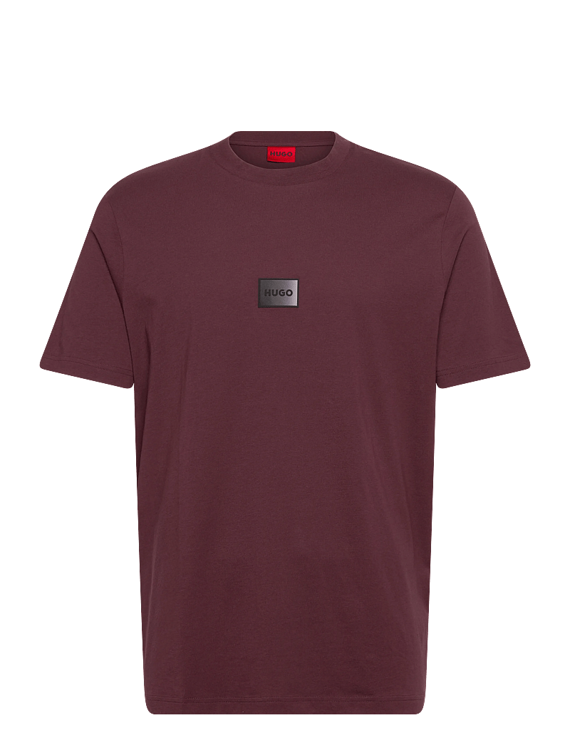 HUGO - Danotie - kortærmede t-shirts - open brown - 0