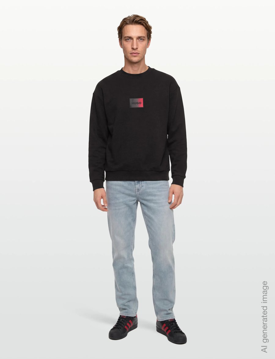 HUGO - Danotop - sweatshirts - black - 0