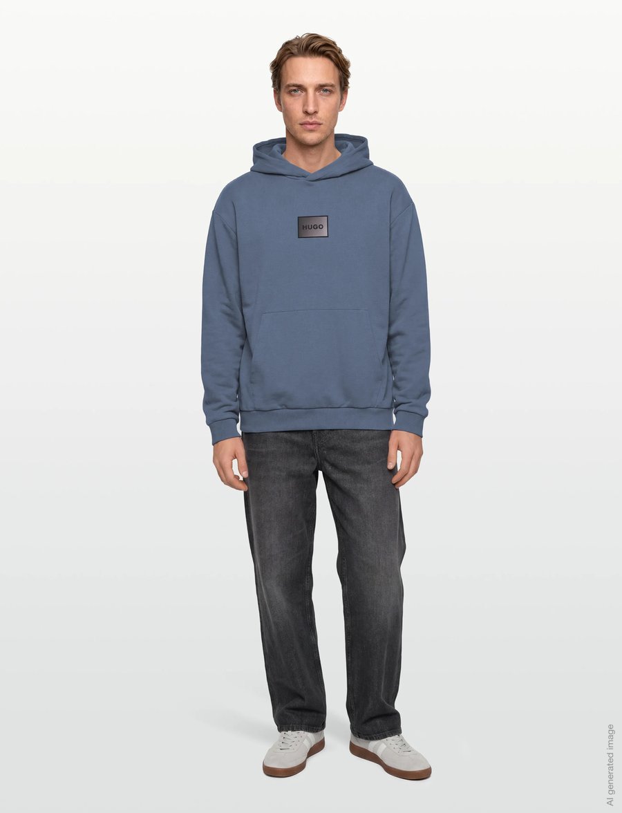 HUGO - Danohood - kapuzenpullover - open blue - 0