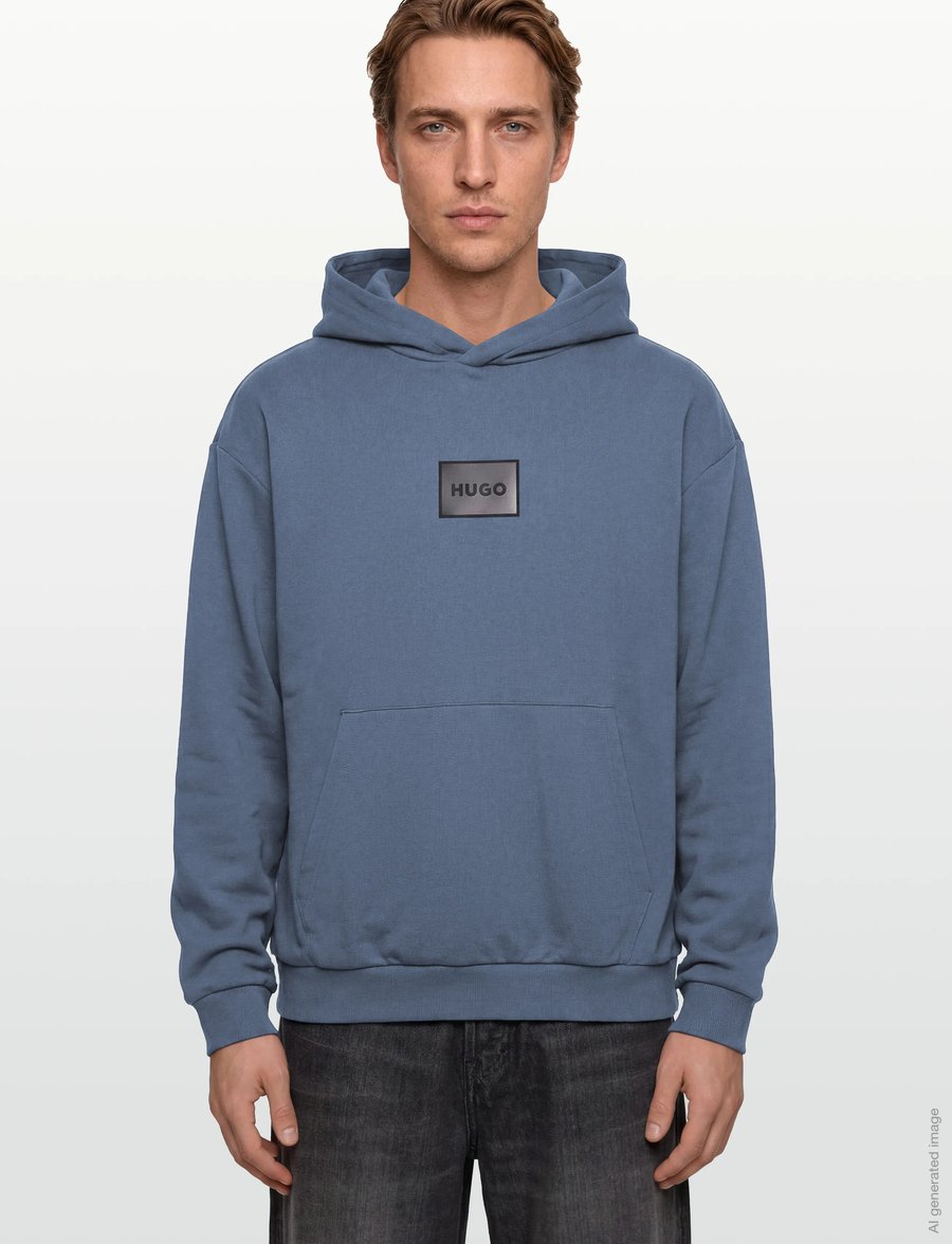 HUGO - Danohood - kapuzenpullover - open blue - 3