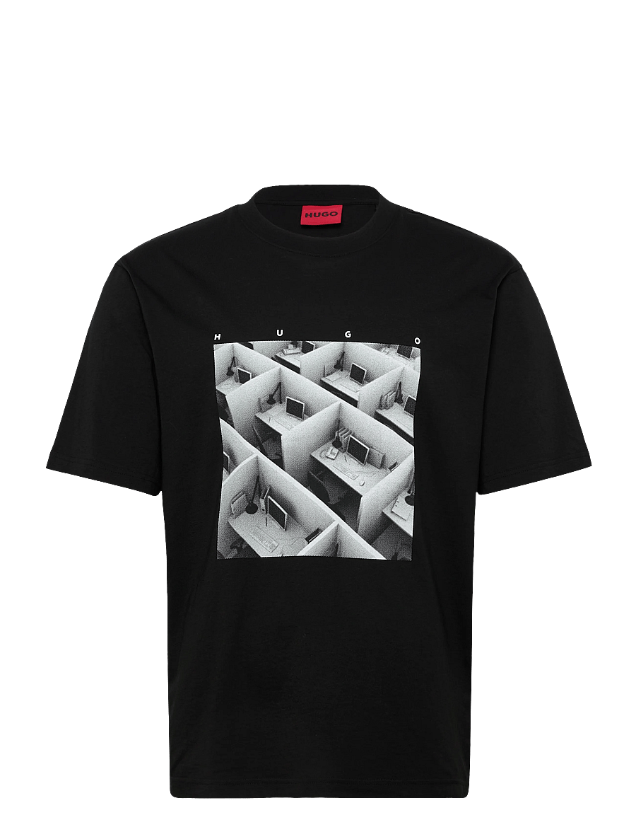 HUGO - Dodger - short-sleeved t-shirts - black - 1