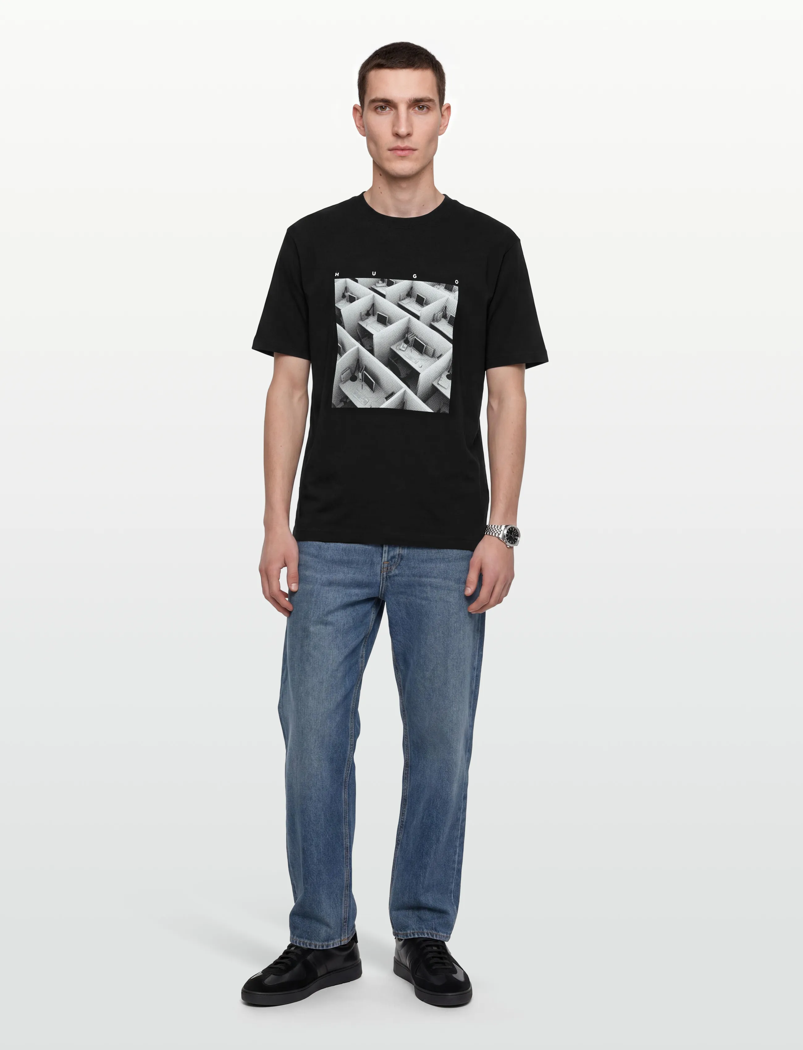 HUGO Dodger - T-Shirts - BLACK / black