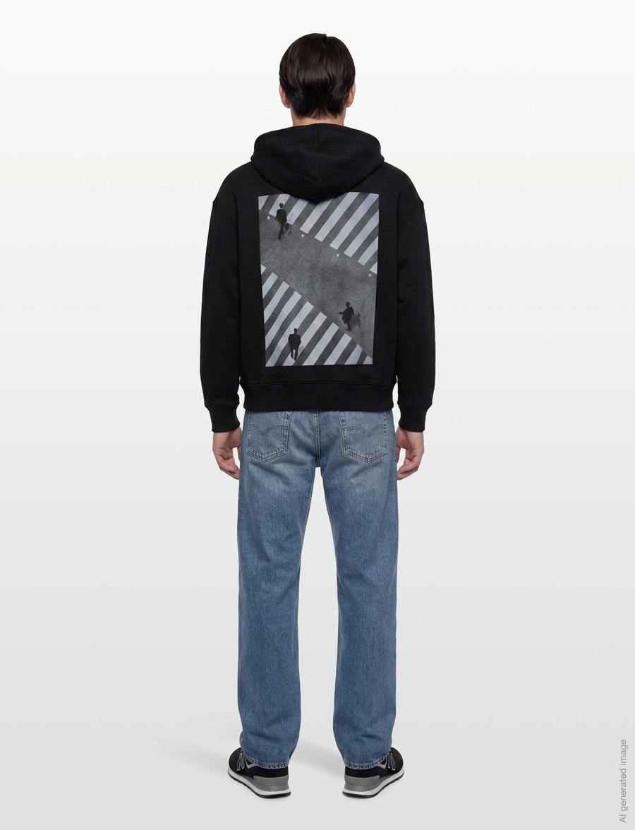 HUGO - Doland - kapuutsiga dressipluusid - black - 4