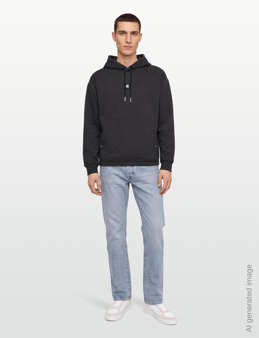 HUGO - Dineo - kapuutsiga pusad - medium grey - 0