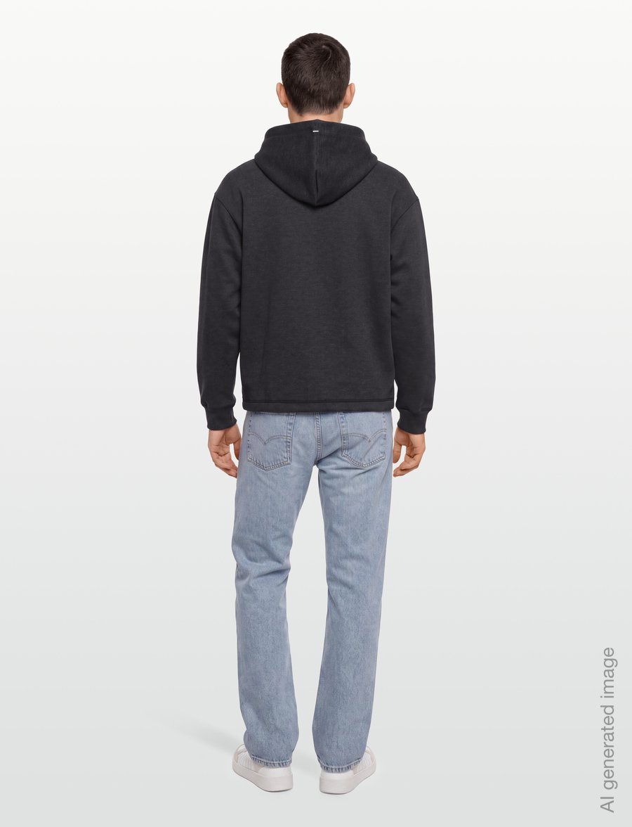 HUGO - Dineo - kapuutsiga pusad - medium grey - 4