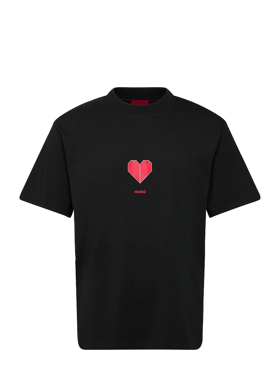 HUGO - Dalentin - kurzärmelige t-shirts - black - 1