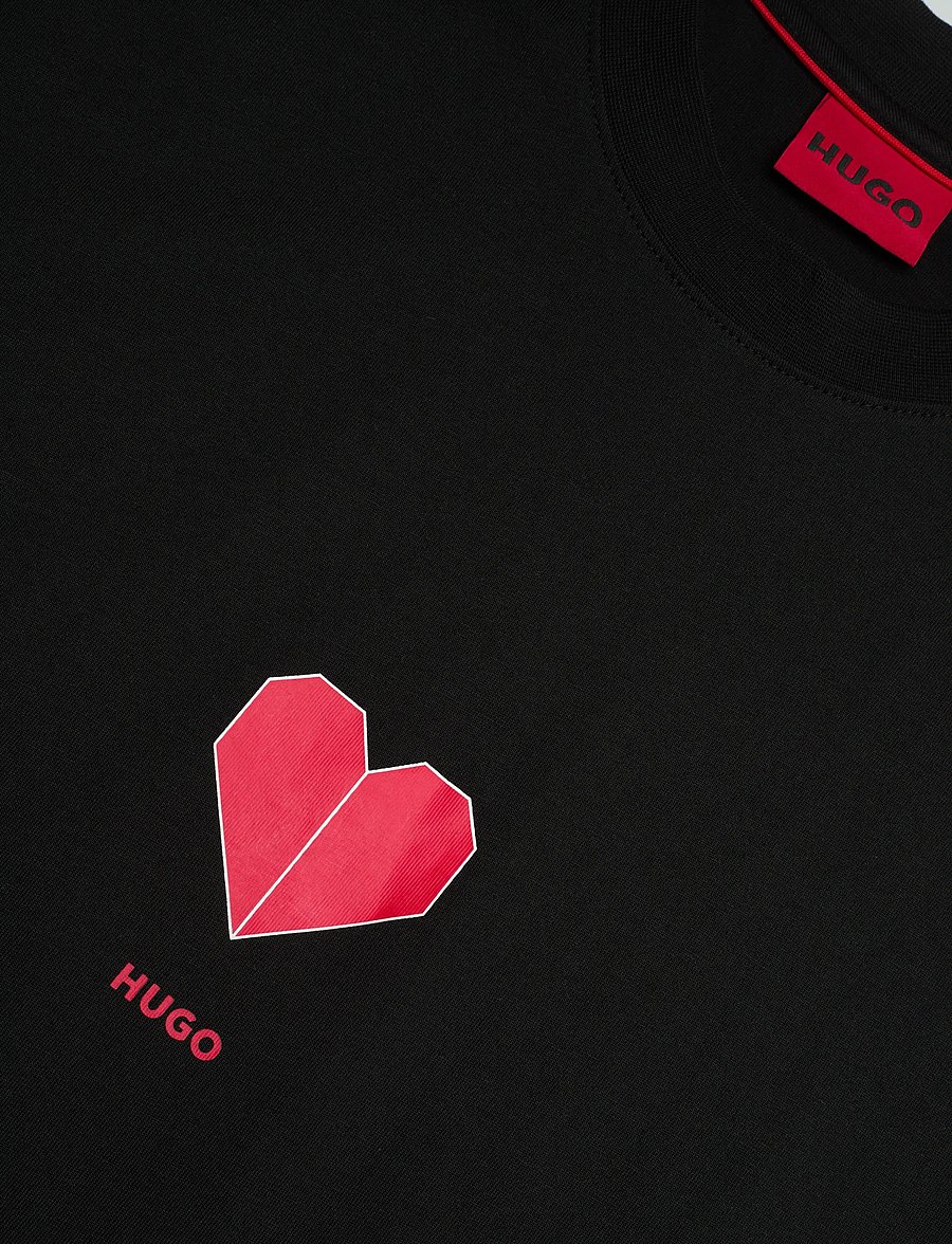 HUGO - Dalentin - kurzärmelige t-shirts - black - 5