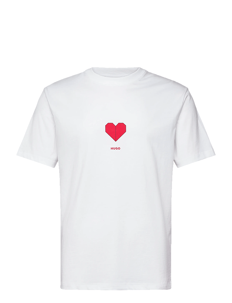 HUGO - Dalentin - kortärmade t-shirts - white - 0
