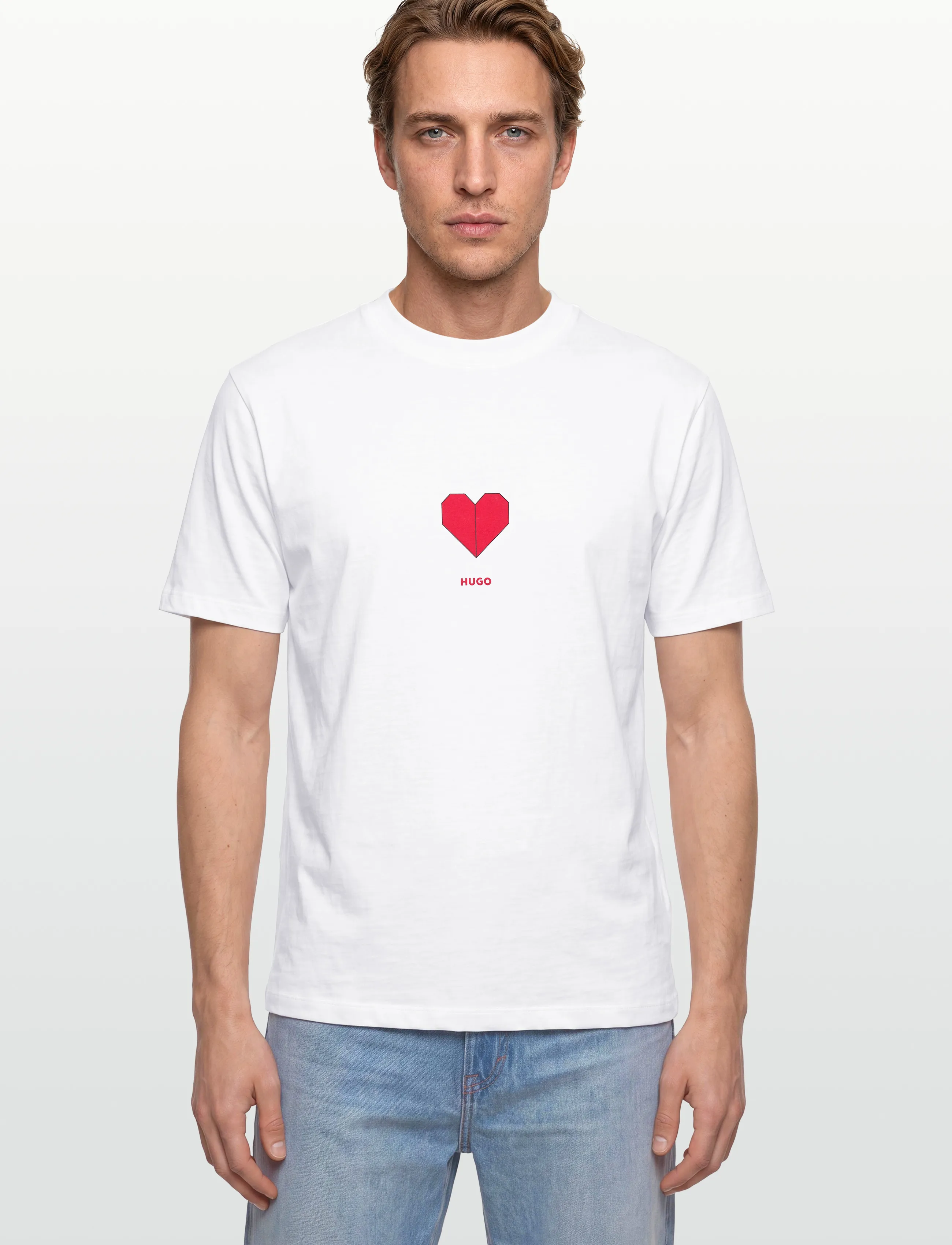 HUGO - Dalentin - kortærmede t-shirts - white - 3