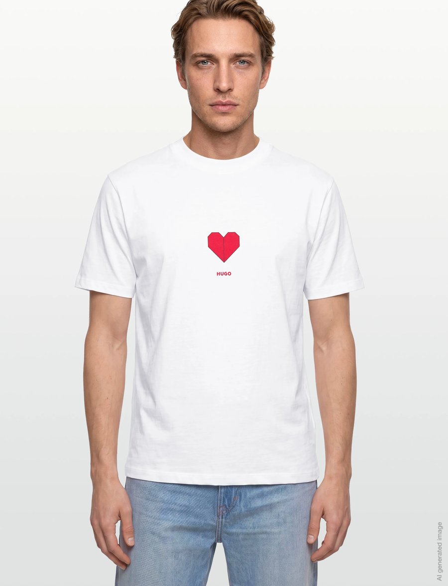 HUGO - Dalentin - kurzärmelige t-shirts - white - 3