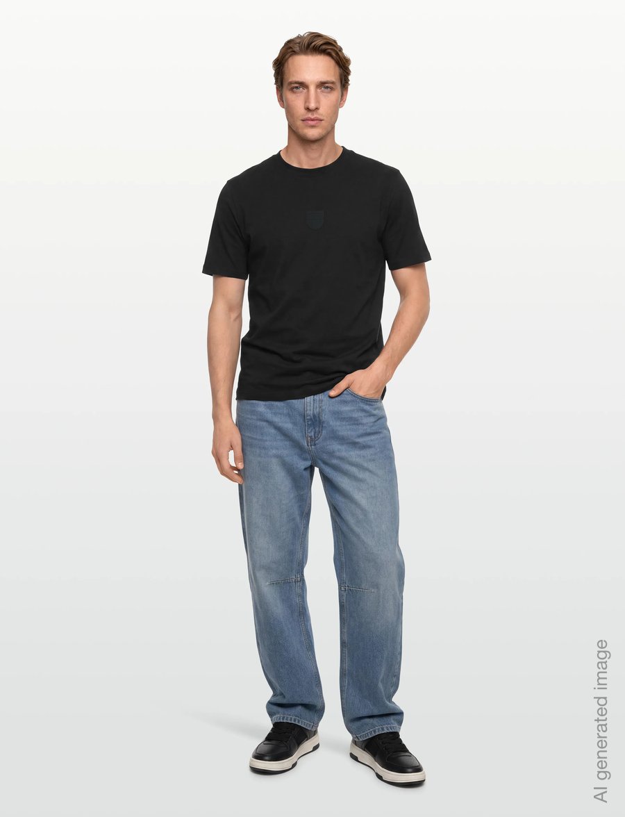 HUGO - Darvish - kurzärmelige t-shirts - black - 0