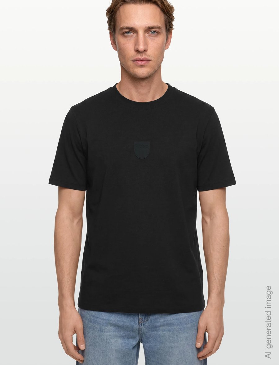 HUGO - Darvish - kurzärmelige t-shirts - black - 3
