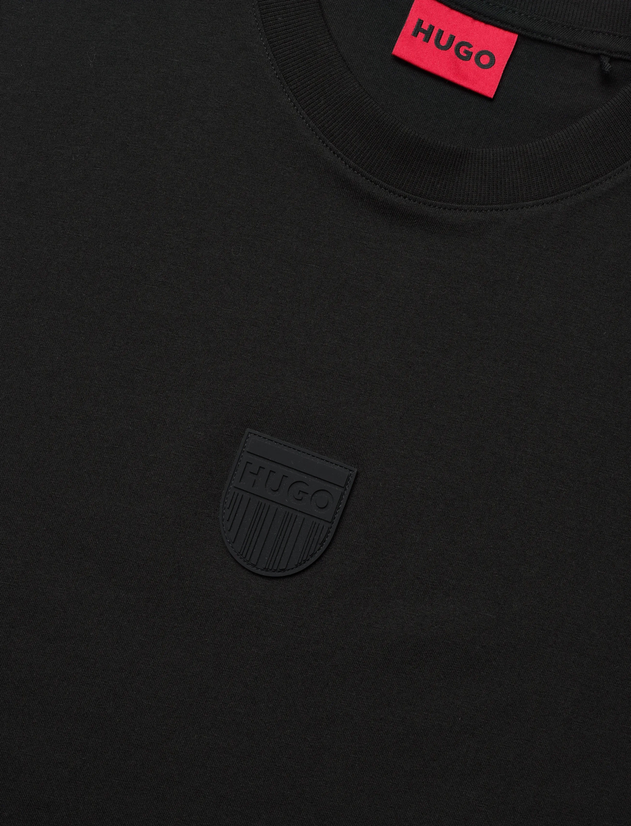 HUGO - Darvish - kortärmade t-shirts - black - 2