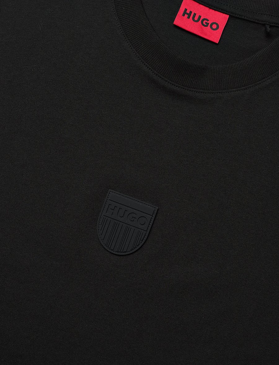 HUGO - Darvish - kurzärmelige t-shirts - black - 5