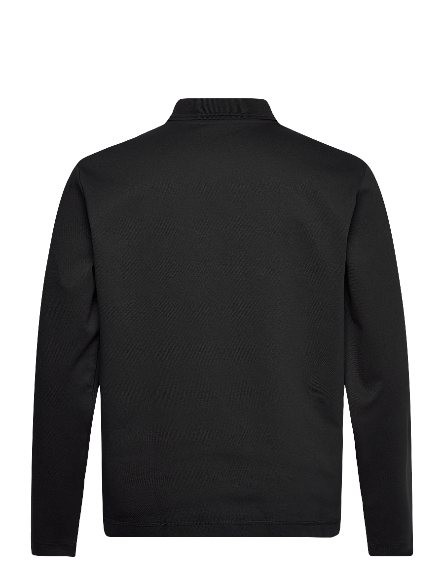 HUGO - Dinote - langärmelige gestrickte polohemden - black - 2