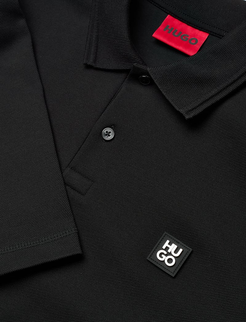 HUGO - Dinote - gestrickte polohemden - black - 2