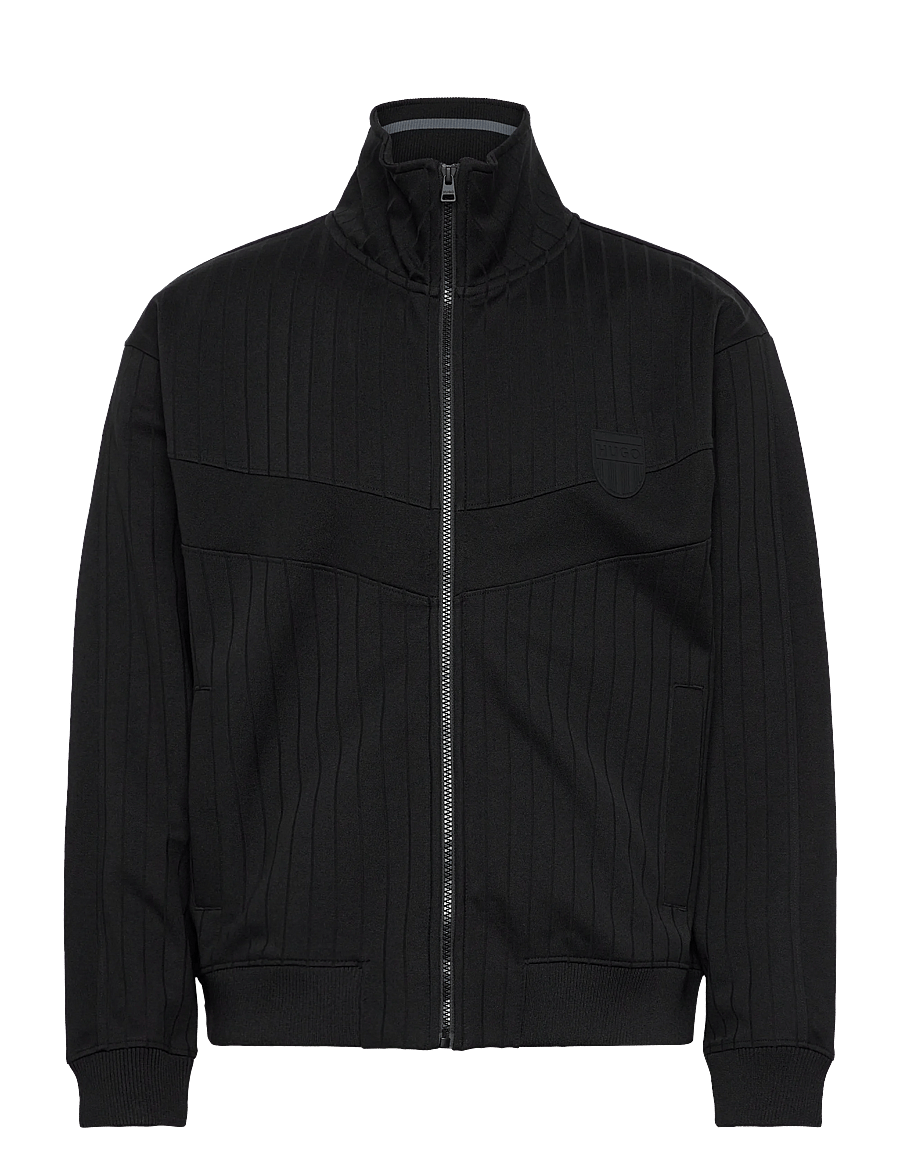 HUGO - Davronto - pullover mit durchgehendem reißverschluss - black - 0