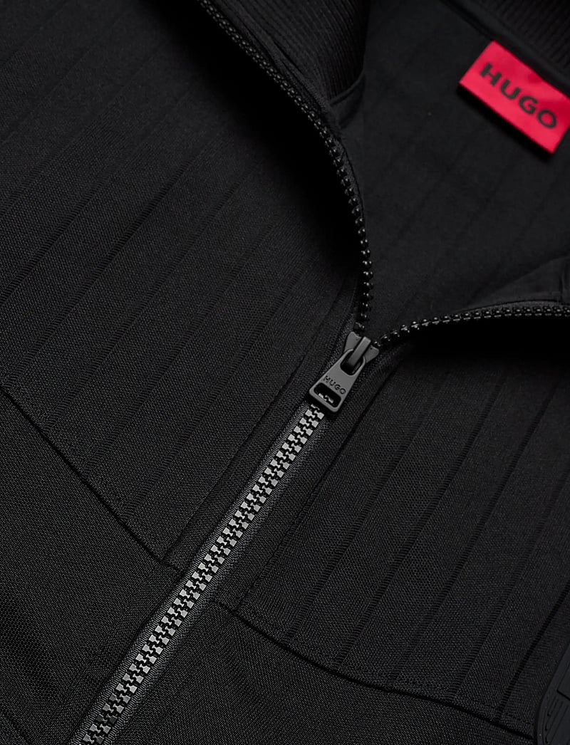 HUGO - Davronto - pullover mit durchgehendem reißverschluss - black - 2