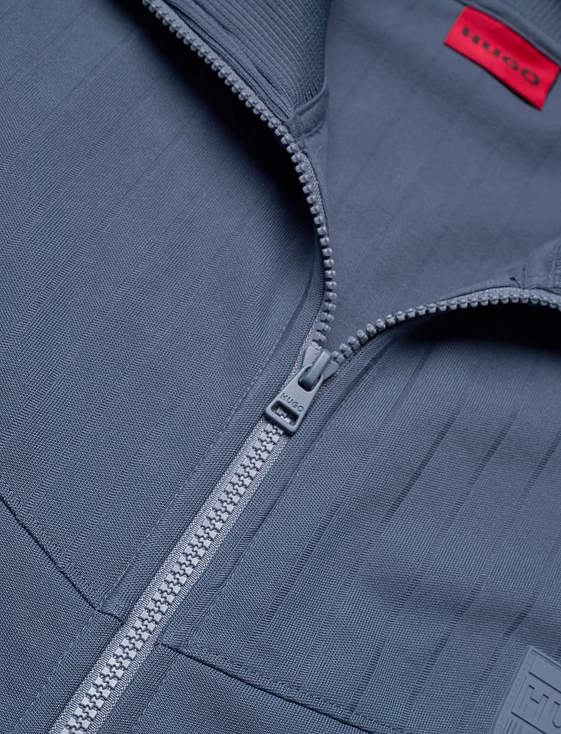 HUGO - Davronto - pullover mit durchgehendem reißverschluss - open blue - 2