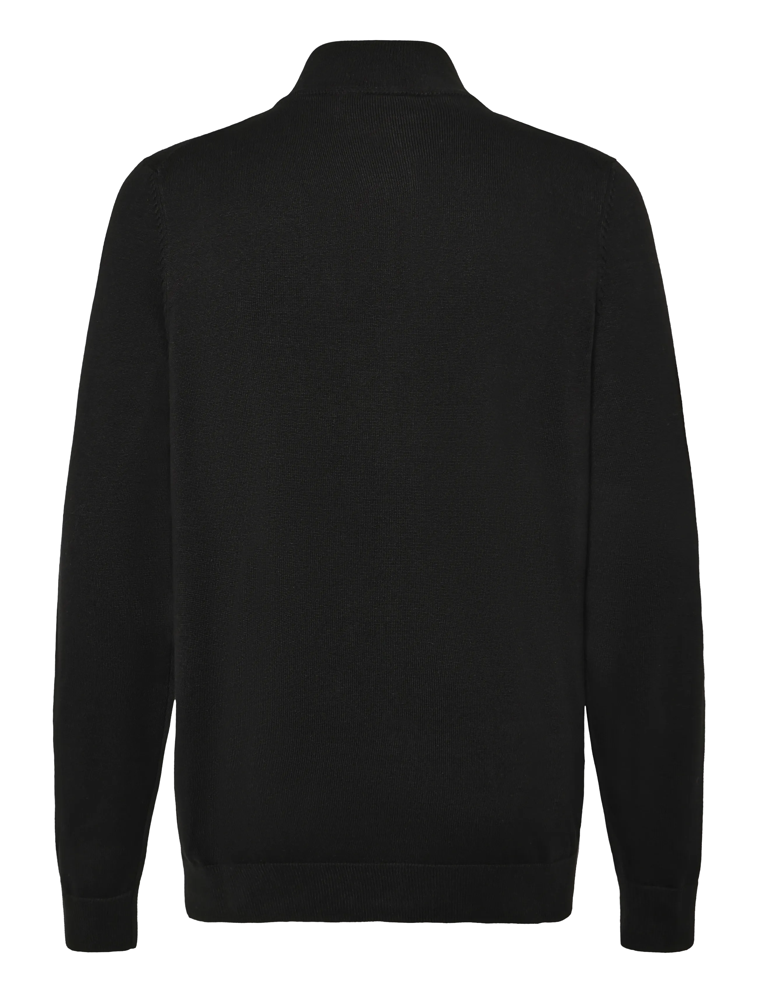 HUGO - San Jacomo-C - pullover mit durchgehendem reißverschluss - black - 1