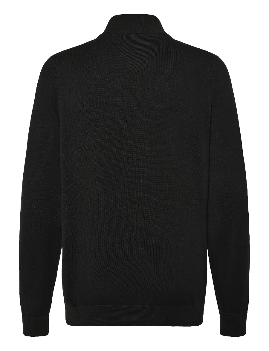 HUGO - San Jacomo-C - pullover mit durchgehendem reißverschluss - black - 1