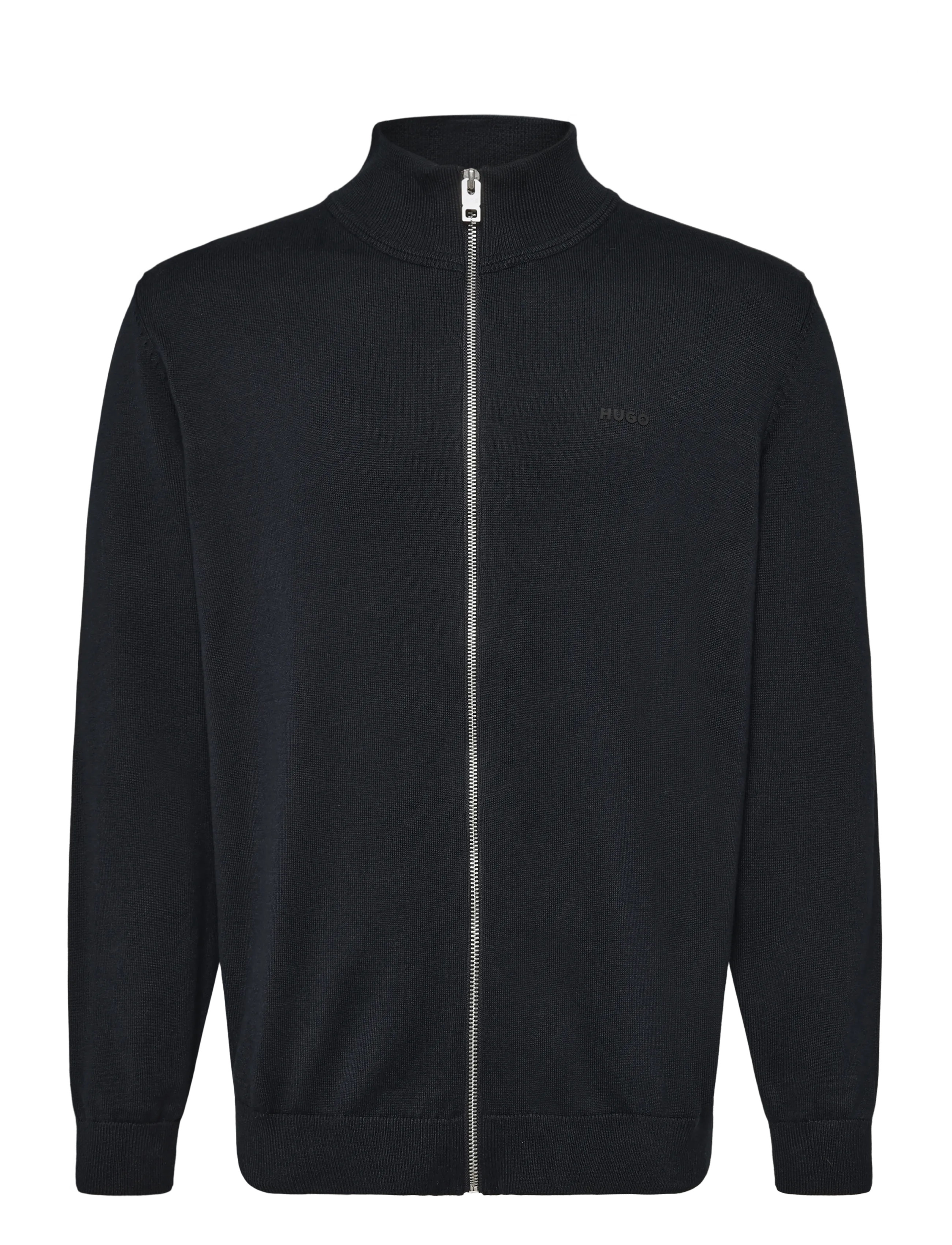 HUGO San Jacomo-C - Pullover mit durchgehendem Reißverschluss - NAVY / navy