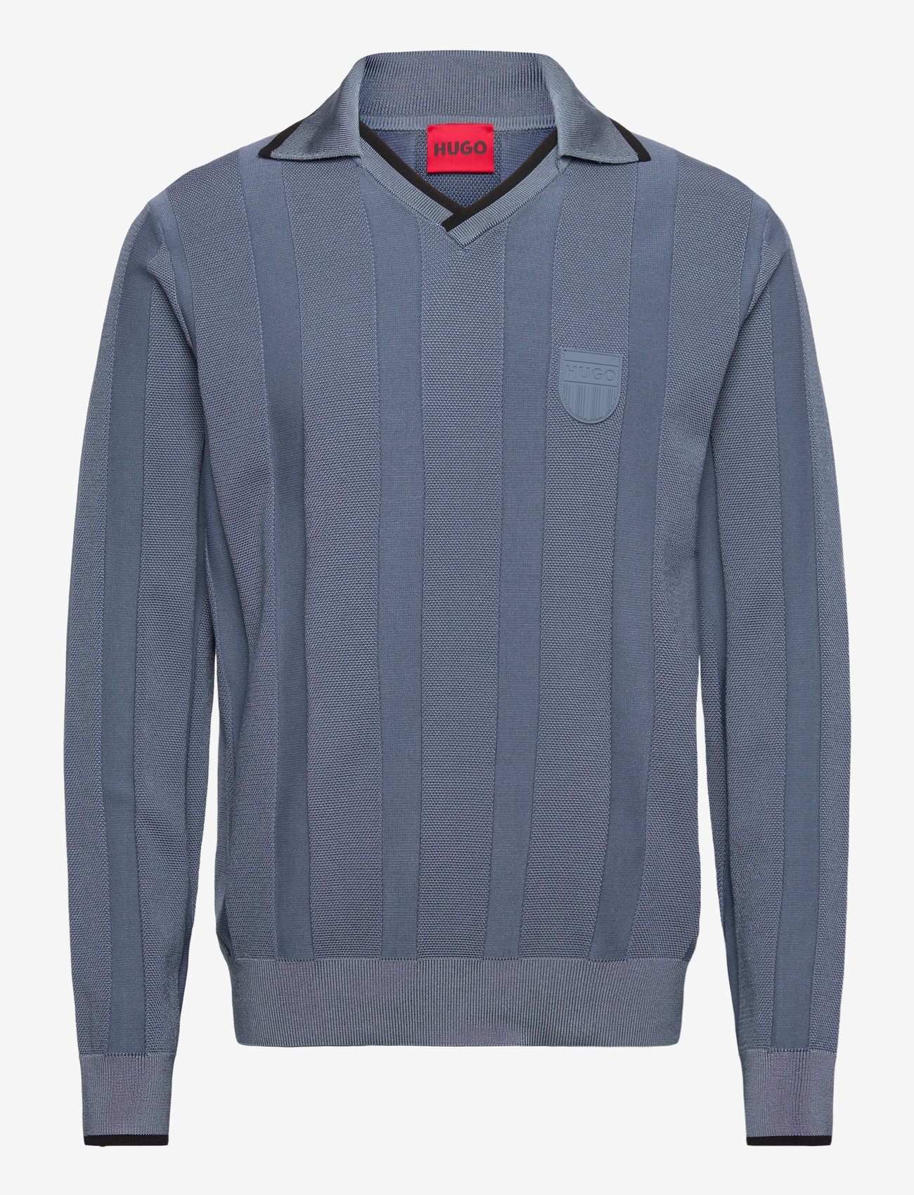 HUGO - Spowle - gestrickte polohemden - open blue - 0