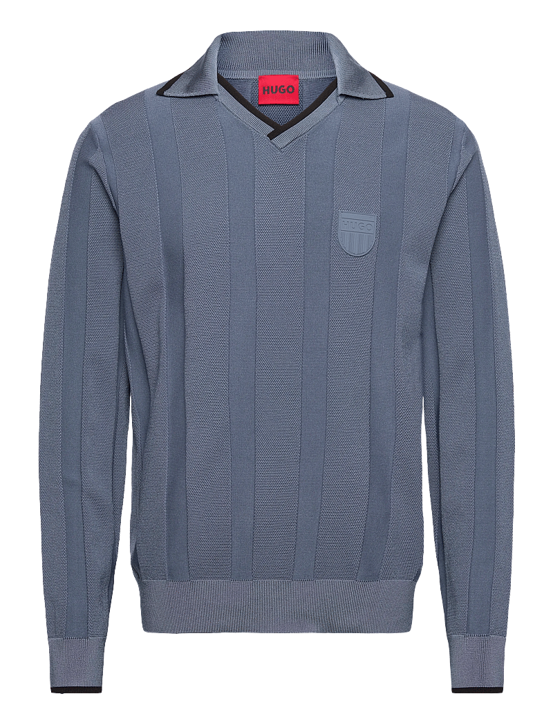 HUGO - Spowle - gestrickte polohemden - open blue - 0