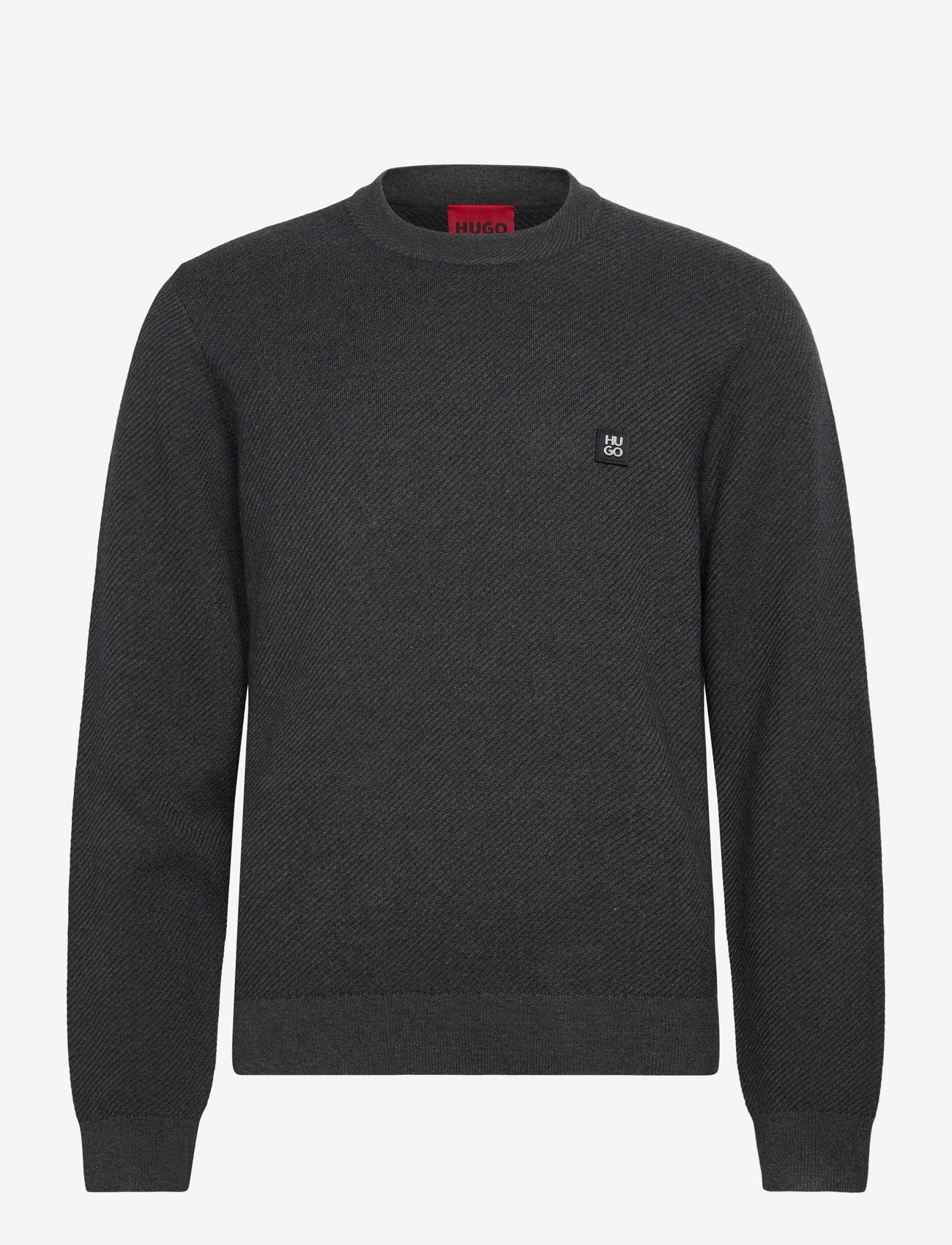 HUGO - Setal - rundhals - medium grey - 0