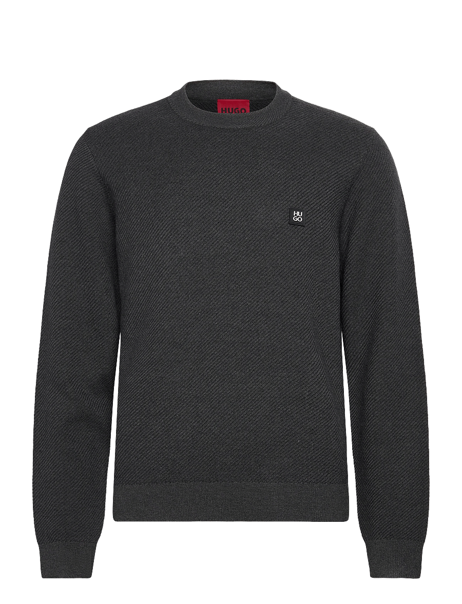 HUGO - Setal - adījumi ar apaļu kakla izgriezumu - medium grey - 1
