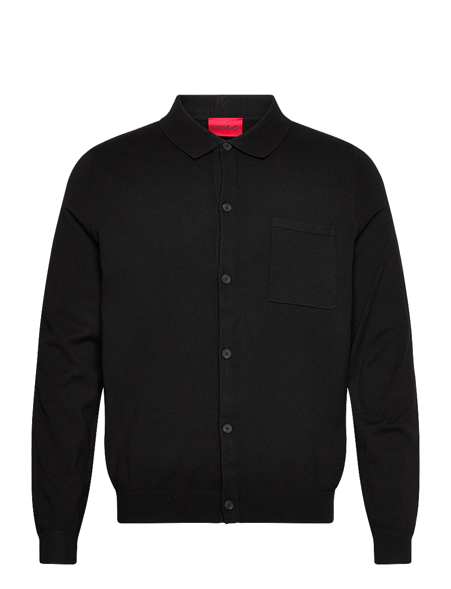 HUGO - San Jordan-CV - pikkade varrukatega polod - black - 1