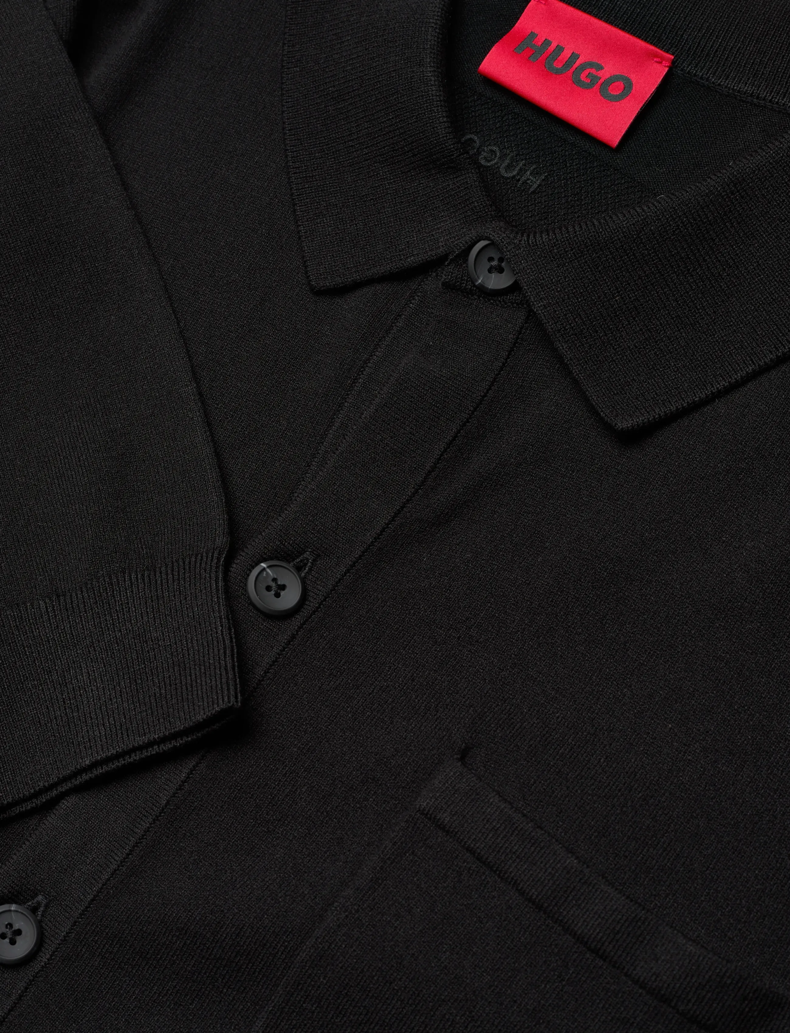 HUGO - San Jordan-CV - pikkade varrukatega polod - black - 5