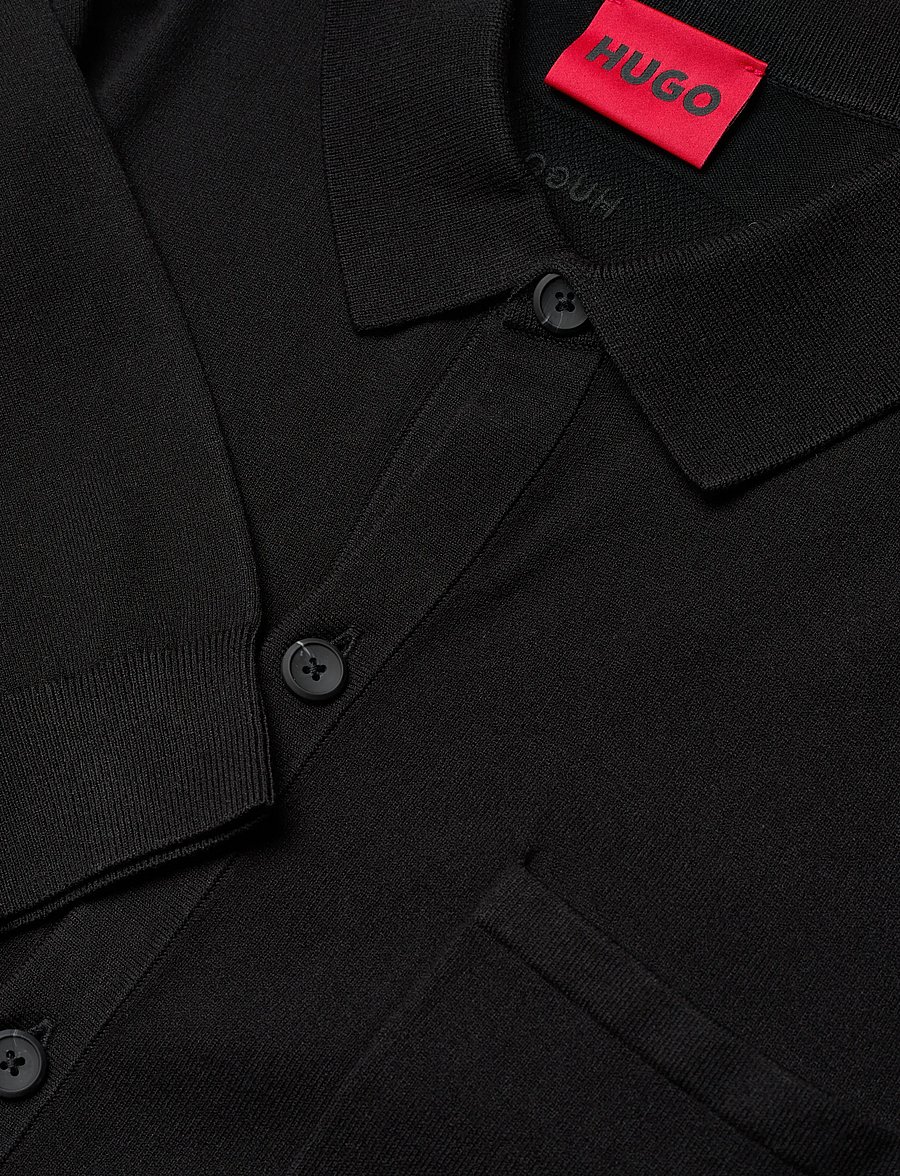 HUGO - San Jordan-CV - pikkade varrukatega polod - black - 5