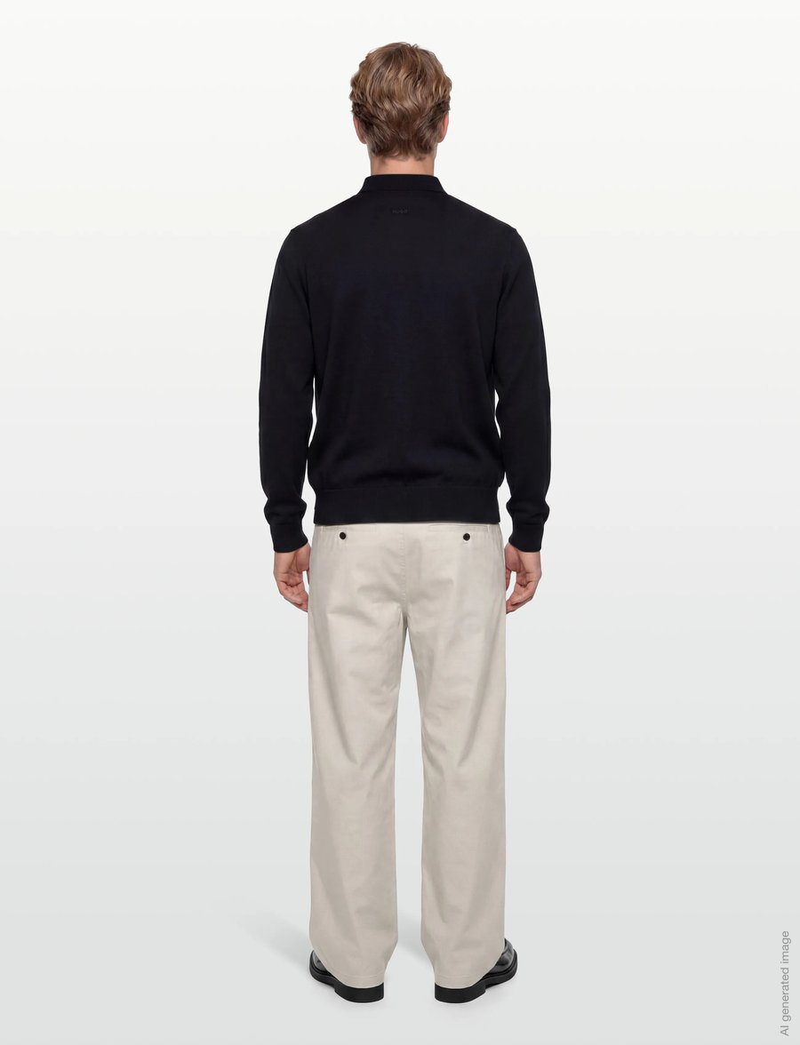 HUGO - San Jordan-CV - pikkade varrukatega polod - navy - 4