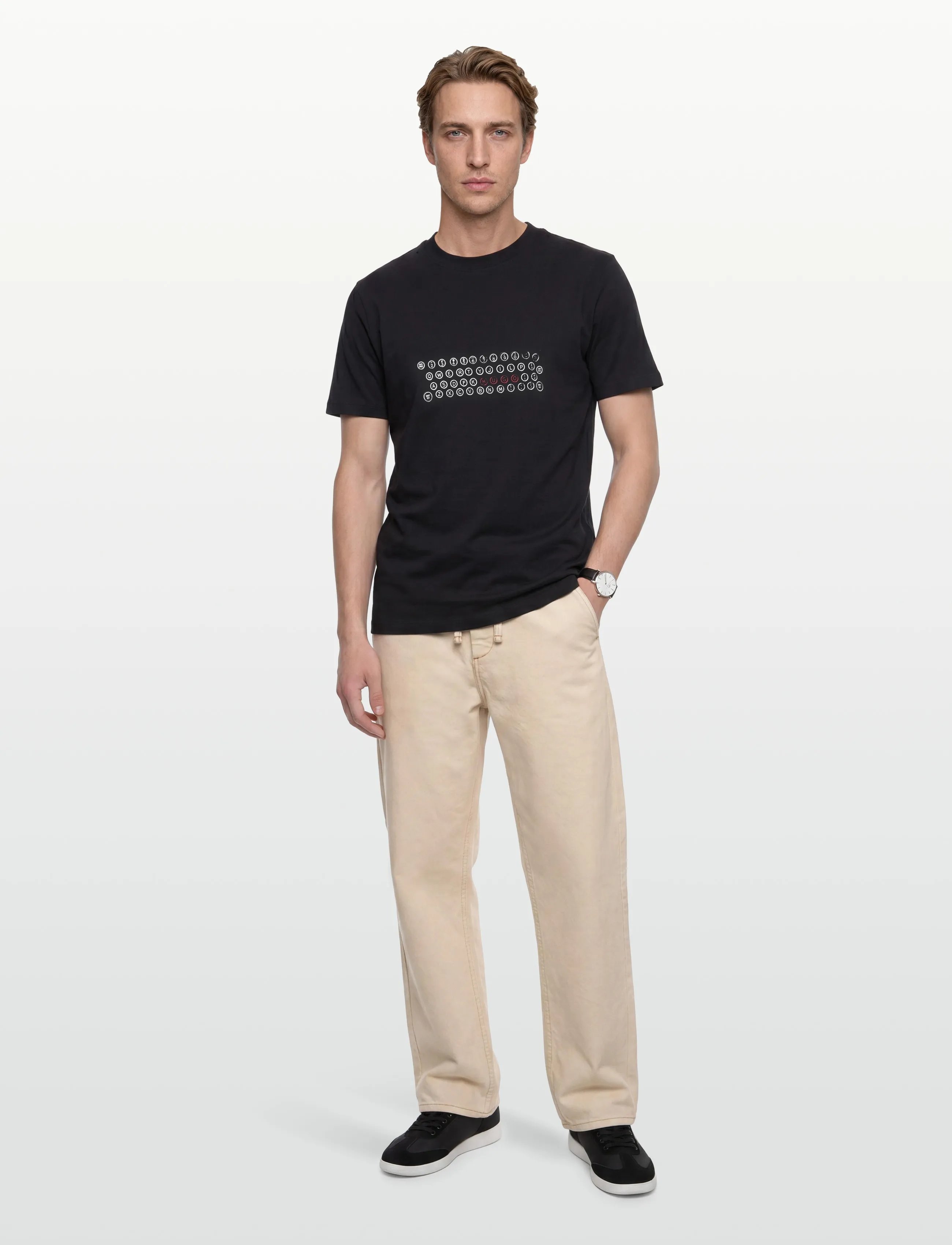 HUGO Deyss - T-särgid - BLACK / black