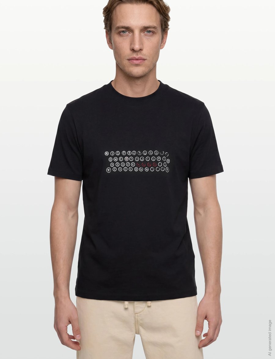 HUGO - Deyss - kurzärmelige t-shirts - black - 3