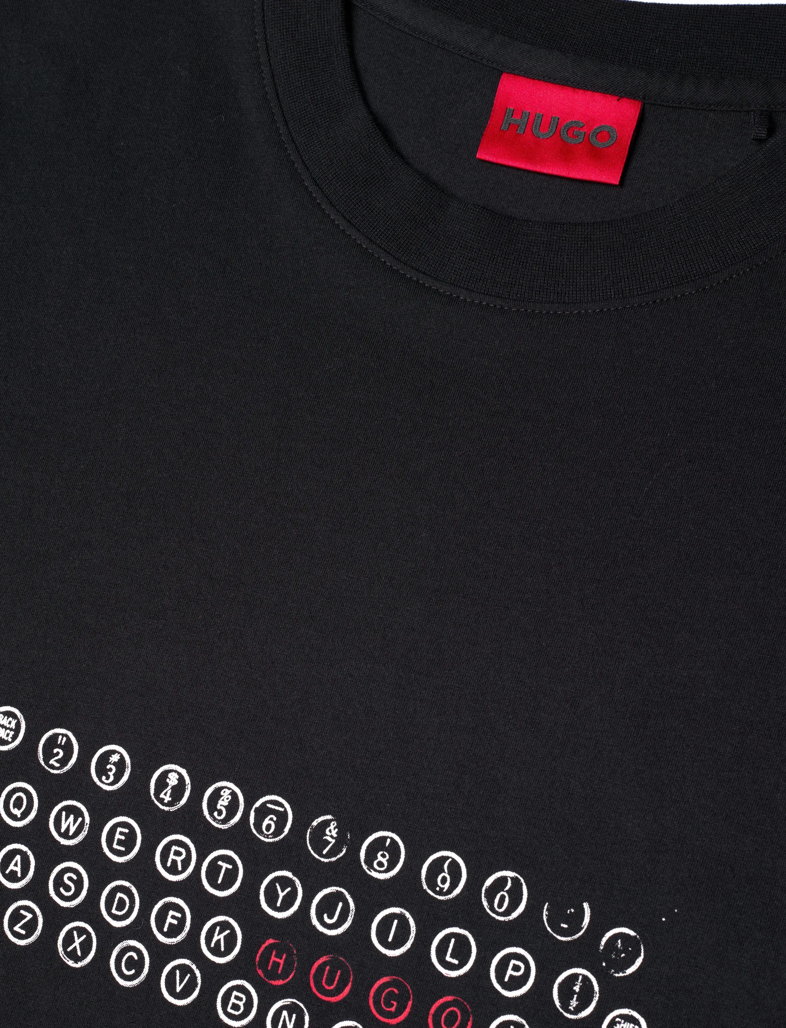 HUGO - Deyss - kortärmade t-shirts - black - 2