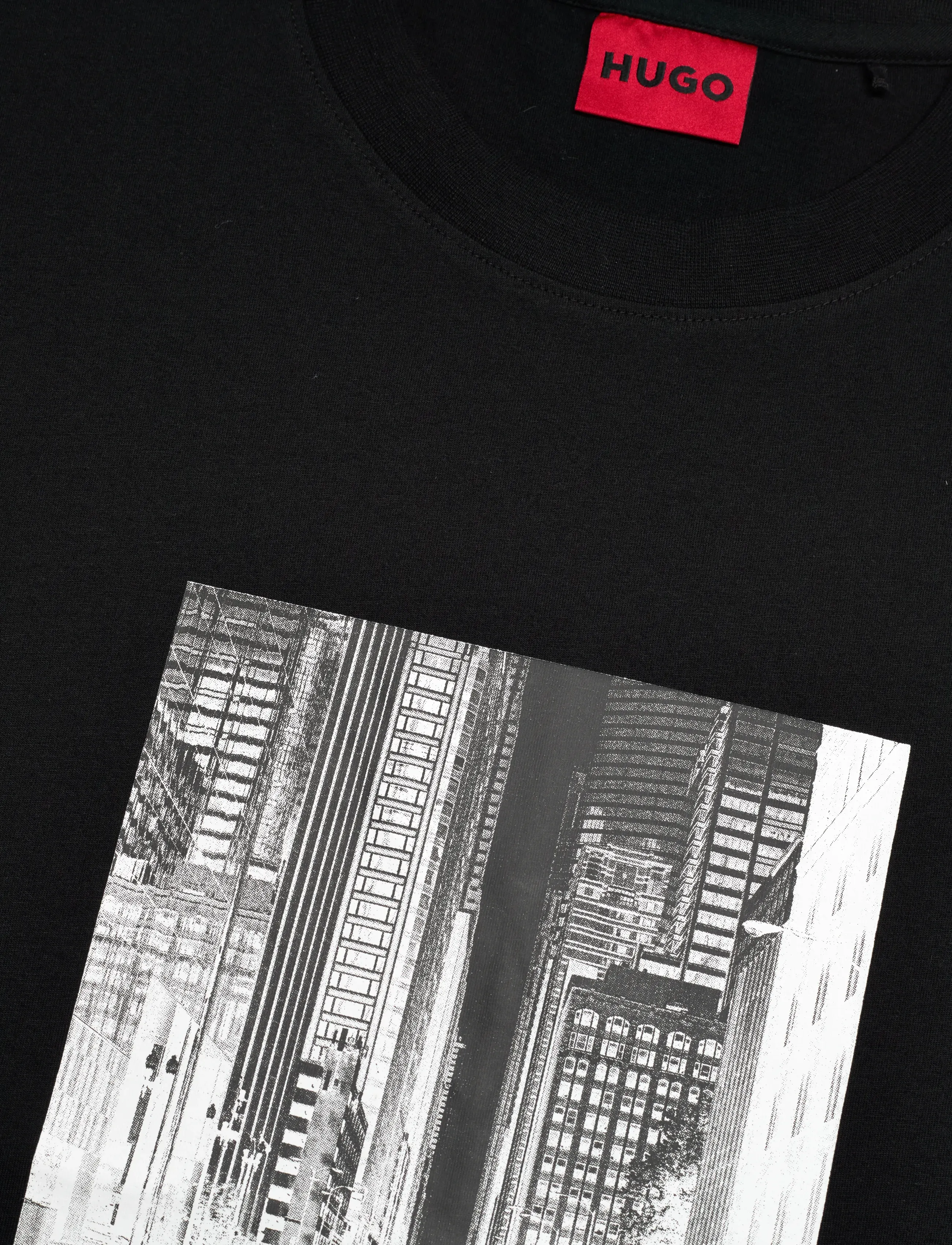 HUGO - Deyss - short-sleeved t-shirts - black - 2