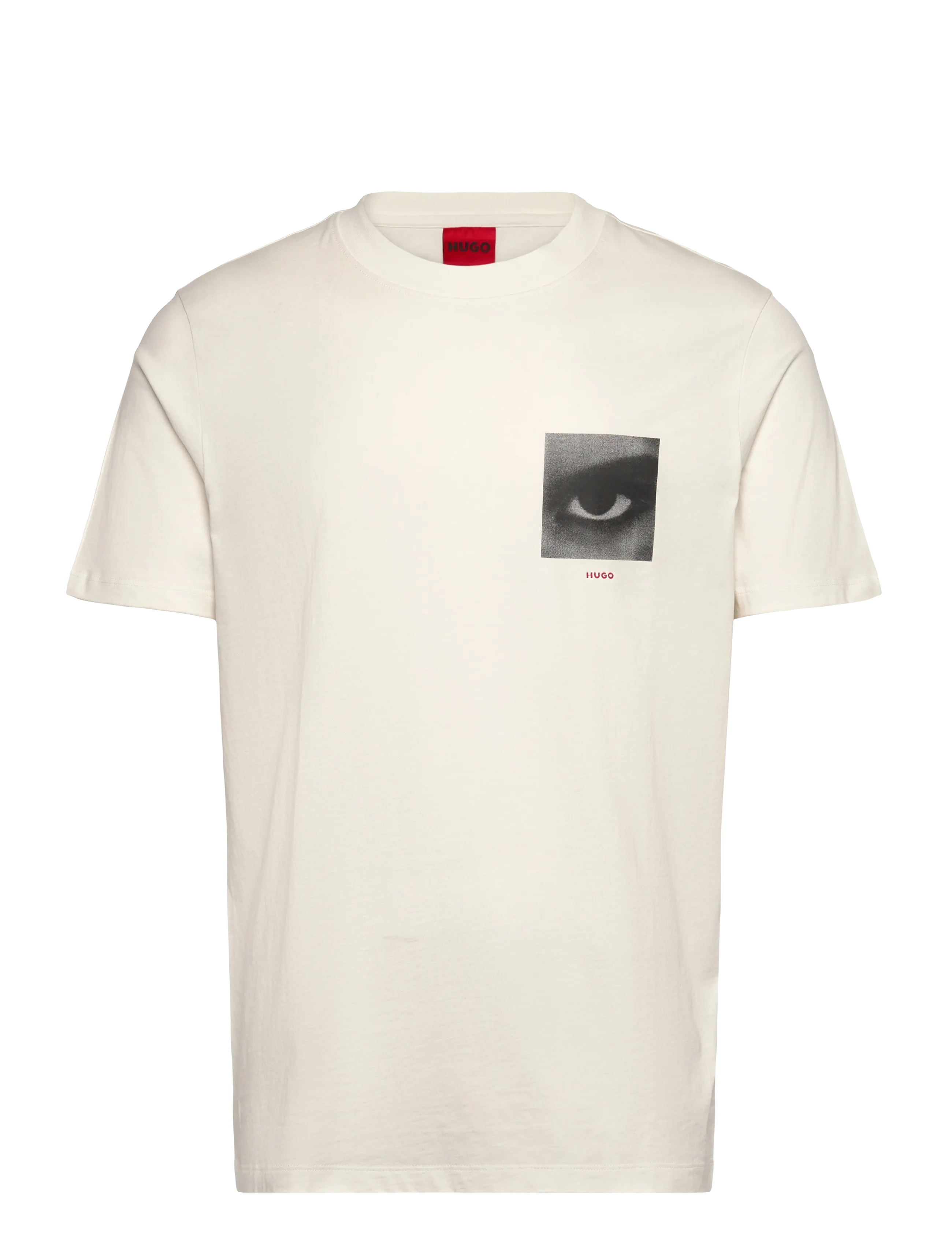 HUGO Deyss, S, T-shirts, Creme - Short-sleeved, Männerswear