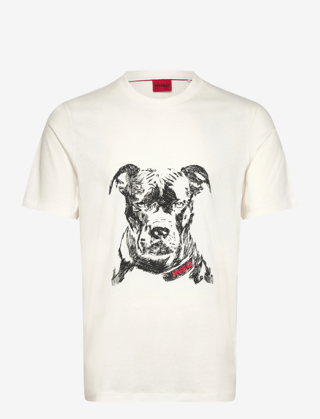 HUGO - Dubrox - kortärmade t-shirts - natural - 0