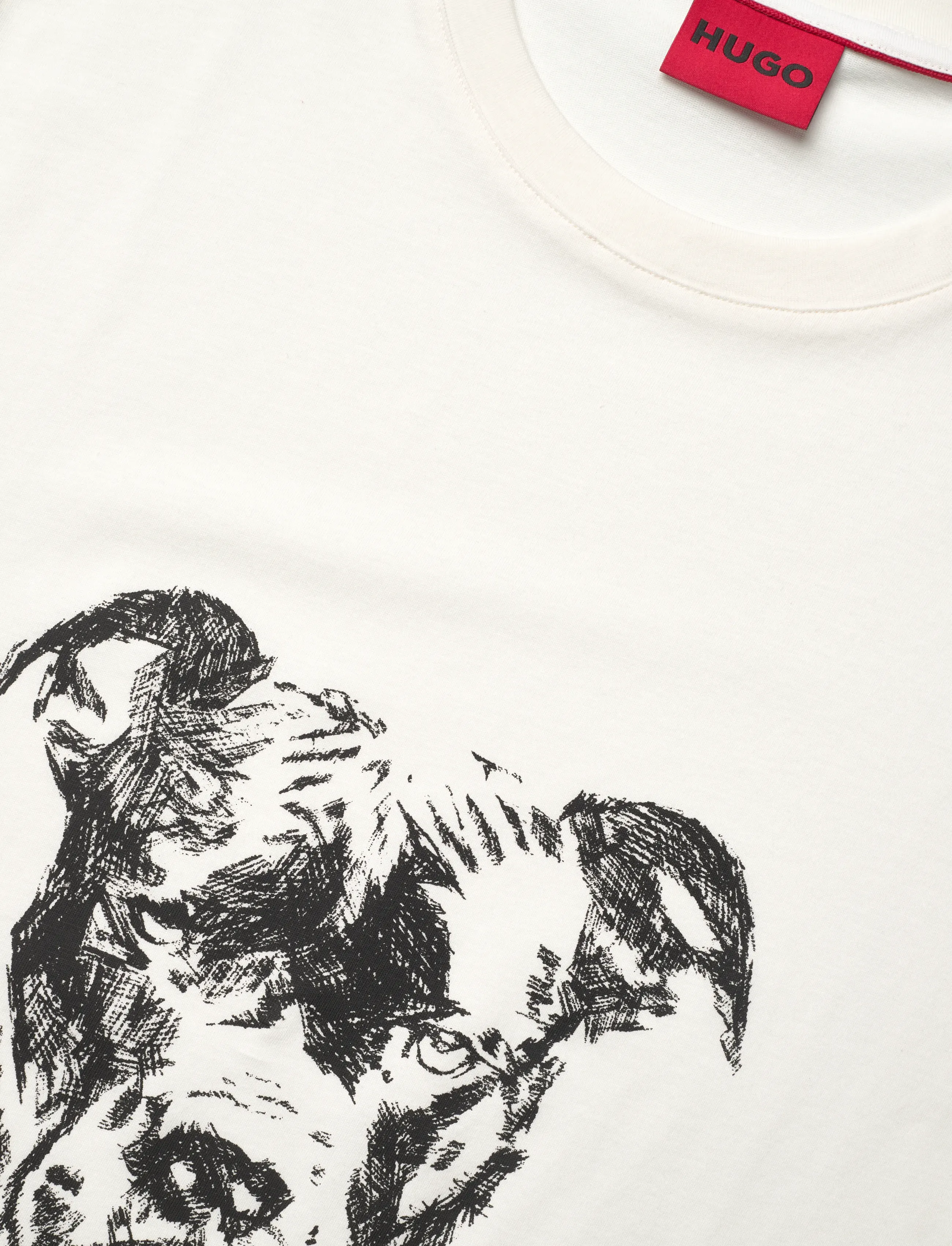 HUGO - Dubrox - short-sleeved t-shirts - natural - 2